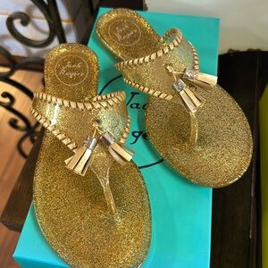 Jack Rogers Glitter Jelly Sandal